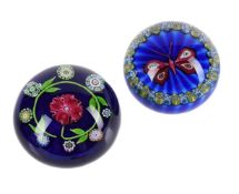 TWO PERTHSHIRE LIMITED EDITION PAPERWEIGHTS