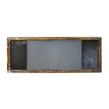 A GEORGE I CHINOISERIE LACQUER WALL MIRROR