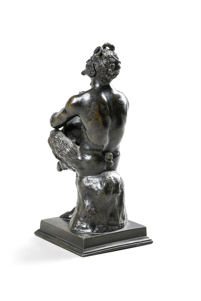 AN ITALIAN BRONZE FIGURE OF A SATYR - Image 3 of 3