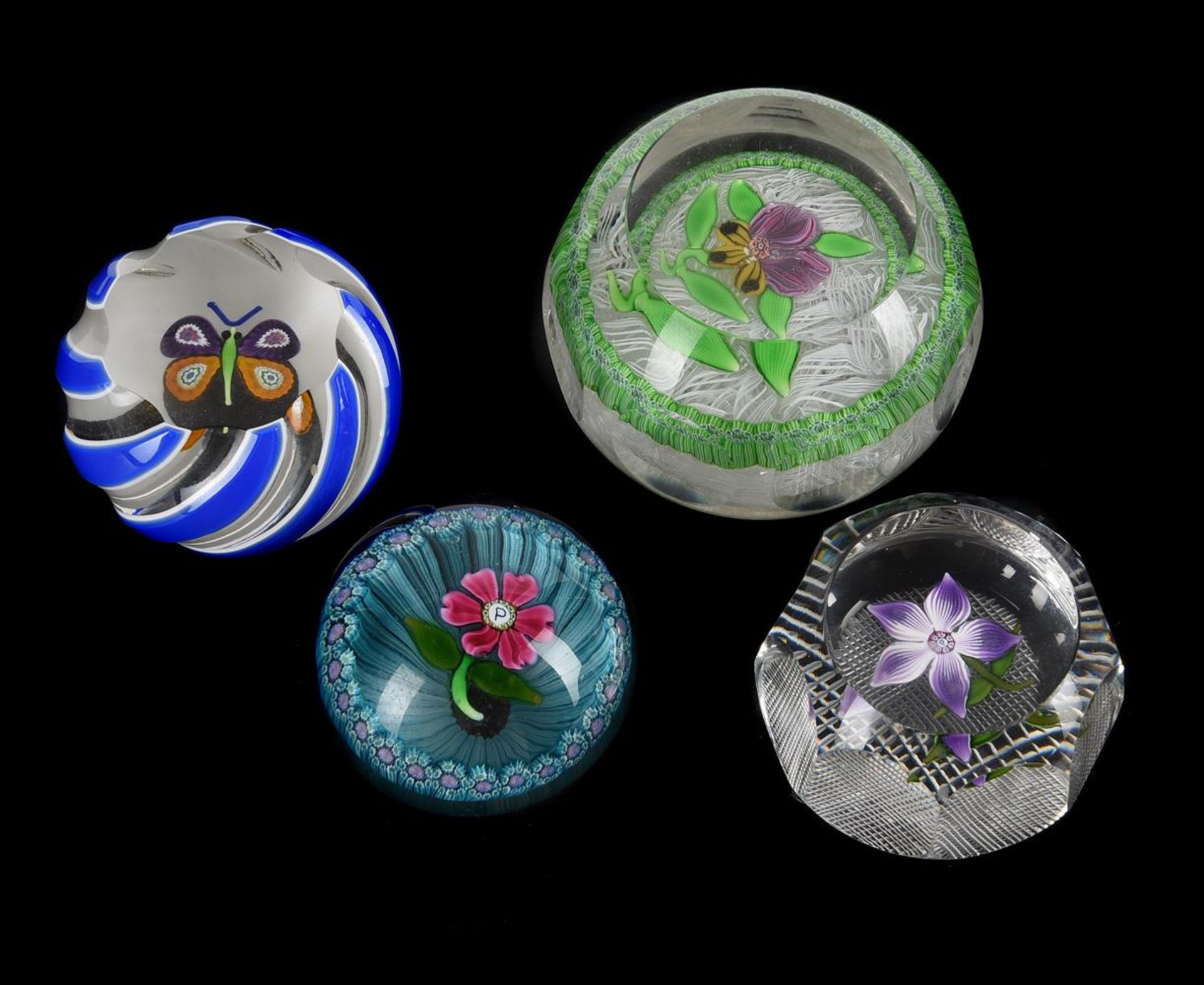 A GROUP OF FOUR LIMITED EDITION PERTHSHIRE PAPERWEIGHTS
