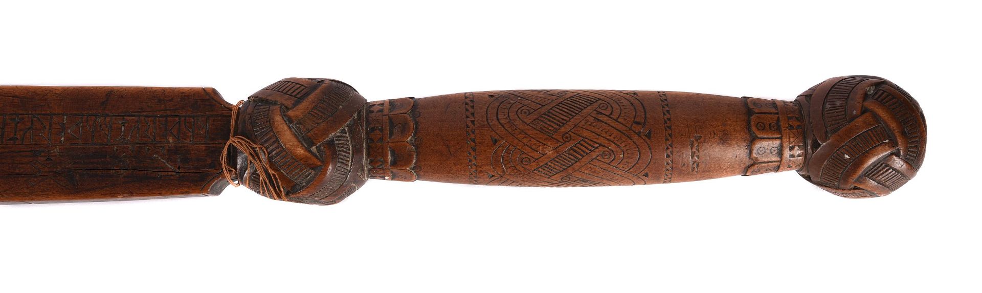 AN ORNAMENTAL HARDWOOD SWORD - Image 2 of 2