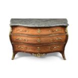 Y A KINGWOOD, ROSEWOOD, PARQUETRY AND ORMOLU MOUNTED COMMODE