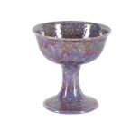 A RUSKIN POTTERY LOW-FIRED LUSTRE STEM CUP