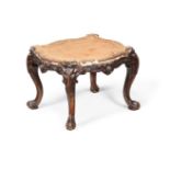 Y A PORTUGUESE CARVED ROSEWOOD STOOL