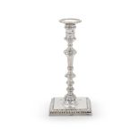 A GEORGE II CAST SILVER CANDLESTICK, JOHN CAFÉ, LONDON 1756