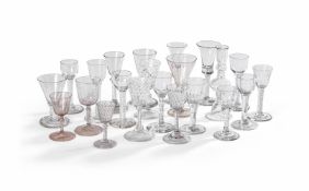 A SELECTION OF ENGLISH AND CONTINENTAL DRINKING GLASS, VARIOUS DATES 18TH/19TH CENTURIES