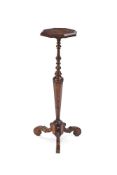A WILLIAM AND MARY WALNUT AND FLORAL MARQUETRY TORCHERE STAND CIRCA 1695