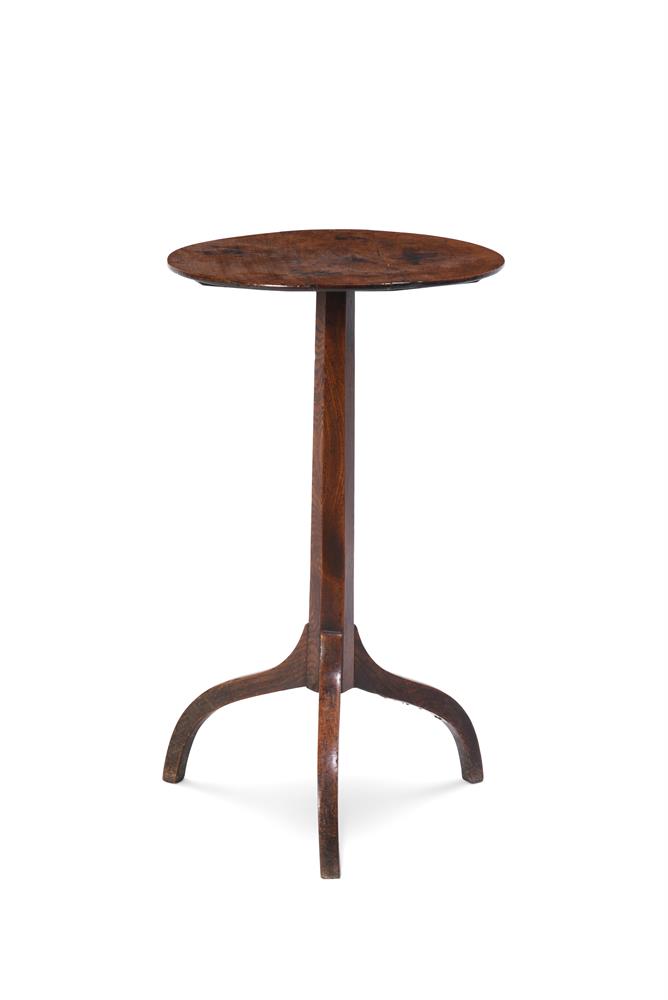 A WALNUT AND CHESTNUT TRIPOD TABLE, EARLY 19TH CENTURY AND LATER