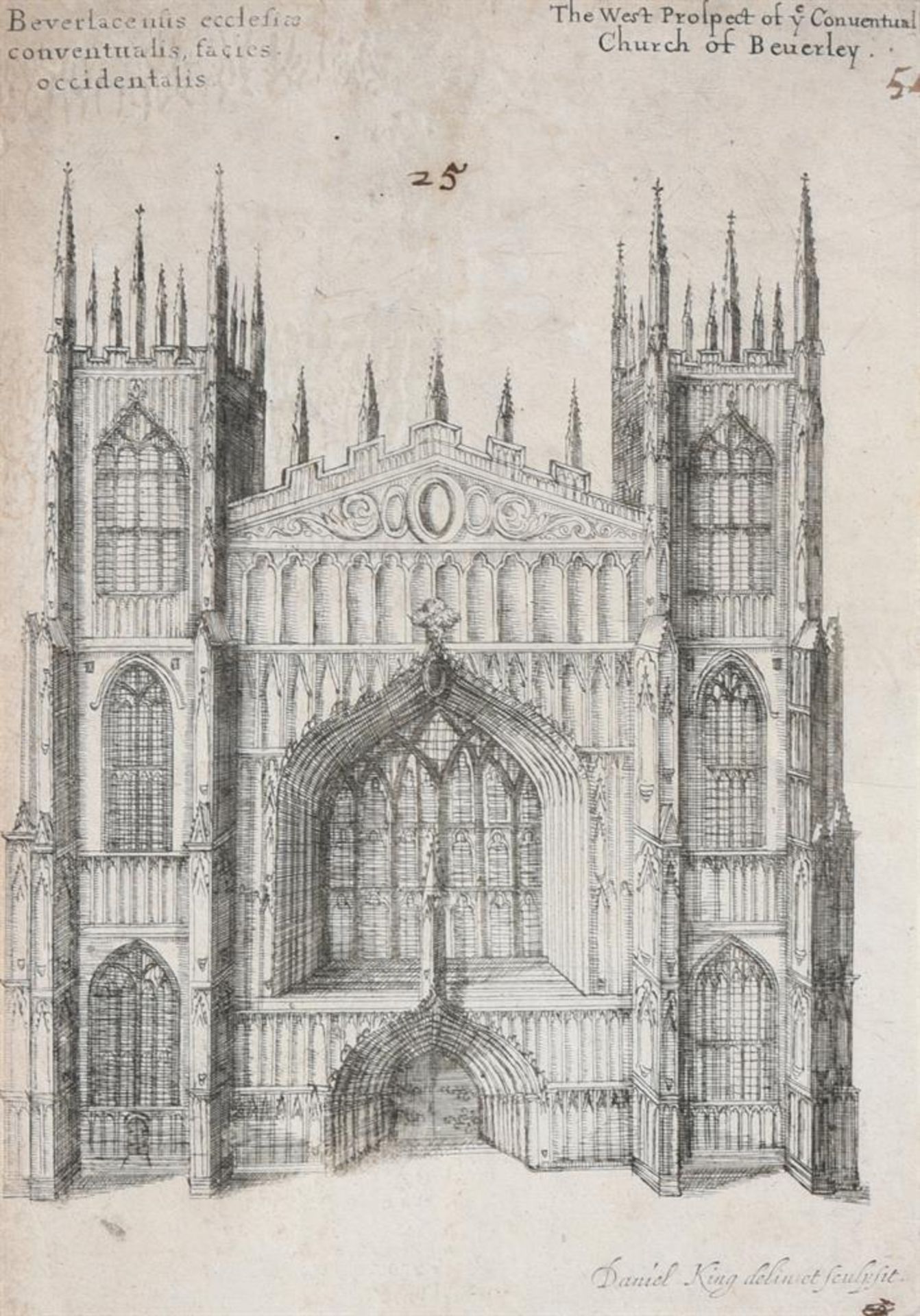 AFTER DANIEL KING, THREE ENGRAVINGS OF BEVERLEY AND YORK CATHEDRALS (3) - Bild 3 aus 4