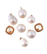 A COLLECTION OF MABÉ PEARL JEWELLERY