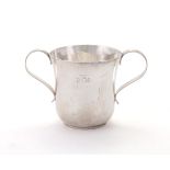 A GEORGE III SILVER TWIN HANDLED CUP