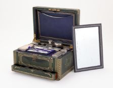 Y A VICTORIAN TRAVELLING TOILET CASE