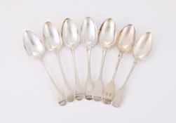 A COLLECTION OF SILVER TABLE SPOONS