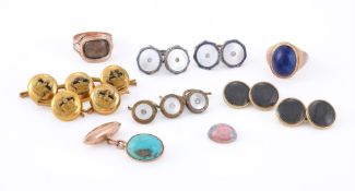 Y A COLLECTION OF ANTIQUE AND LATER JEWELLERY AND COSTUME JEWELLERY