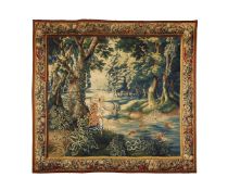 A FLEMISH MYTHOLOGICAL TAPESTRY OF DIANA THE HUNTRESS, LATE 17TH CENTURY/EARLY 18TH CENTURY