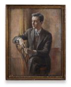 λ JAMES ARDEN GRANT (BRITISH 1885-1973), PORTRAIT OF IAN GRANT SEATED