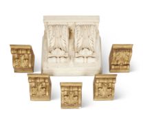 A COLLECTION OF EIGHT ARCHITECTURAL WALL BRACKETS, LATE 20TH CENTURY