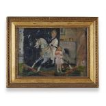 λ ATTRIBUTED TO JAMES ARDEN GRANT (BRITISH 1885-1973), BOY ON A ROCKING HORSE