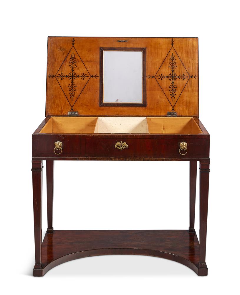 A FRENCH MAHOGANY DRESSING TABLE FIRST HALF 19TH CENTURY - Image 2 of 2