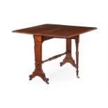 A GEORGE IV MAHOGANY DROP LEAF TABLE, CIRCA 1830