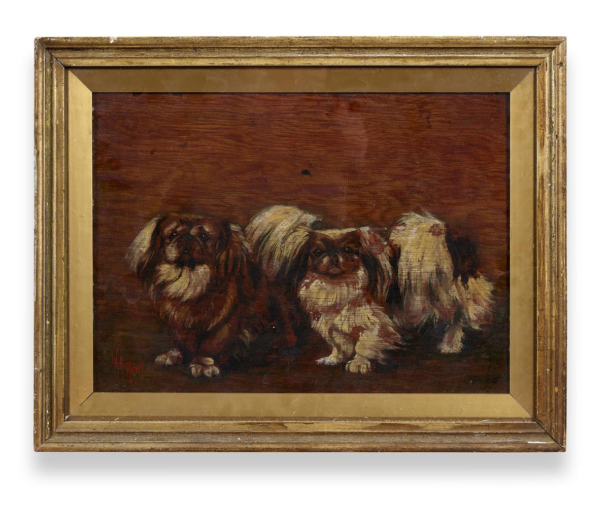 W. A. REMY (20TH CENTURY), TWO PEKINGESE DOGS