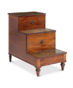 A WILLIAM IV MAHOGANY LIBRARY STEP COMMODE CIRCA 1835