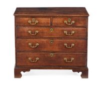 A GEORGE III MAHOGANY CHEST OF DRAWERS, LATE 18TH CENTURY