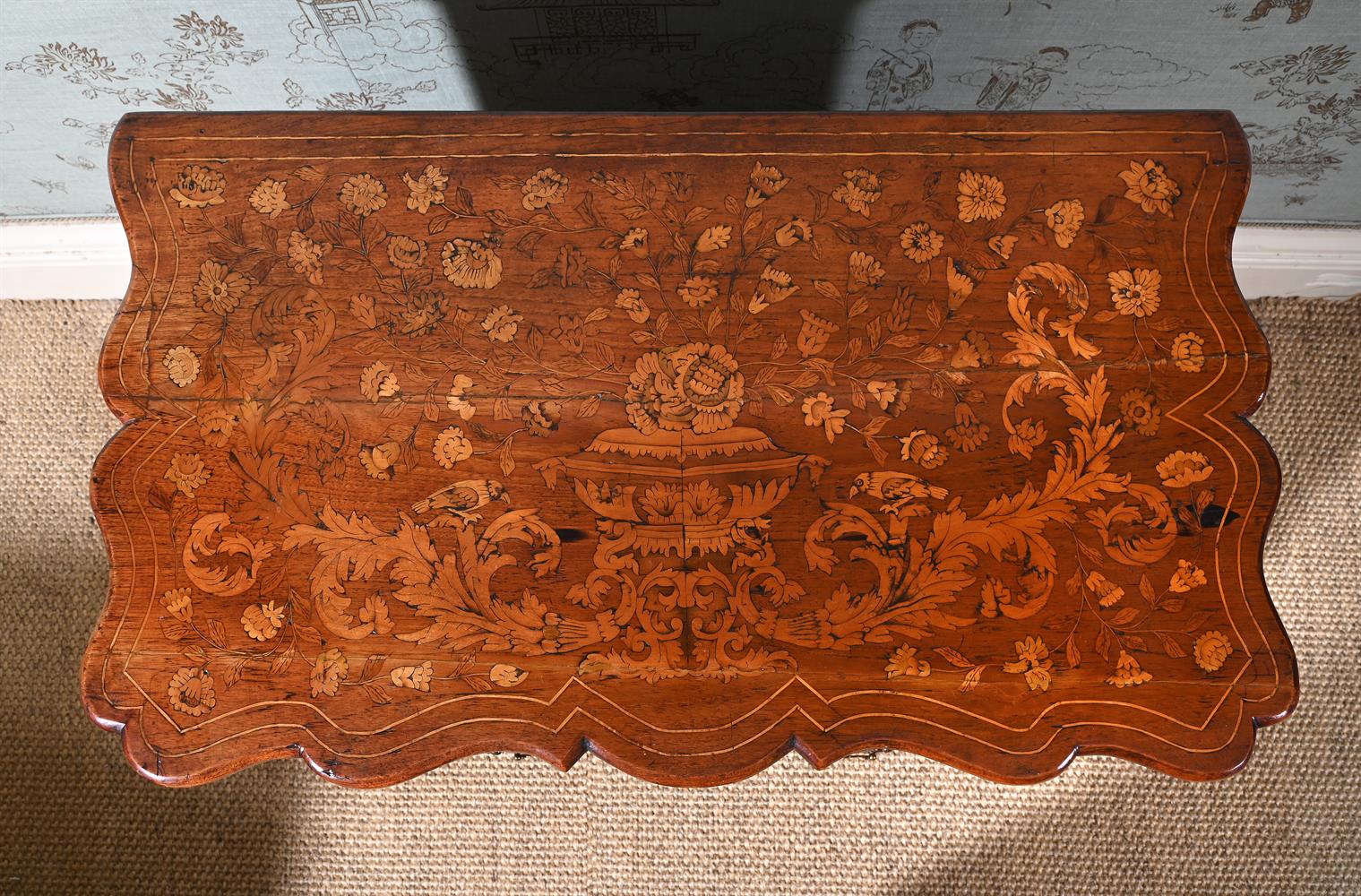 A DUTCH WALNUT AND MARQUETRY COMMODE, EARLY 18TH CENTURY AND LATER - Image 2 of 2
