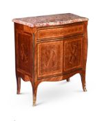 Y A FRENCH KINGWOOD AND PARQUETRY COMMODE IN LOUIS XVI STYLE, LATE 19TH CENTURY, BY MAISON KRIEGER
