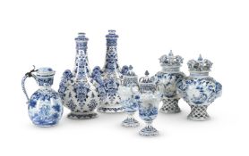 A SELECTION OF LATER BLUE AND WHITE DUTCH DELFT, LATE 19TH AND 20TH CENTURIES