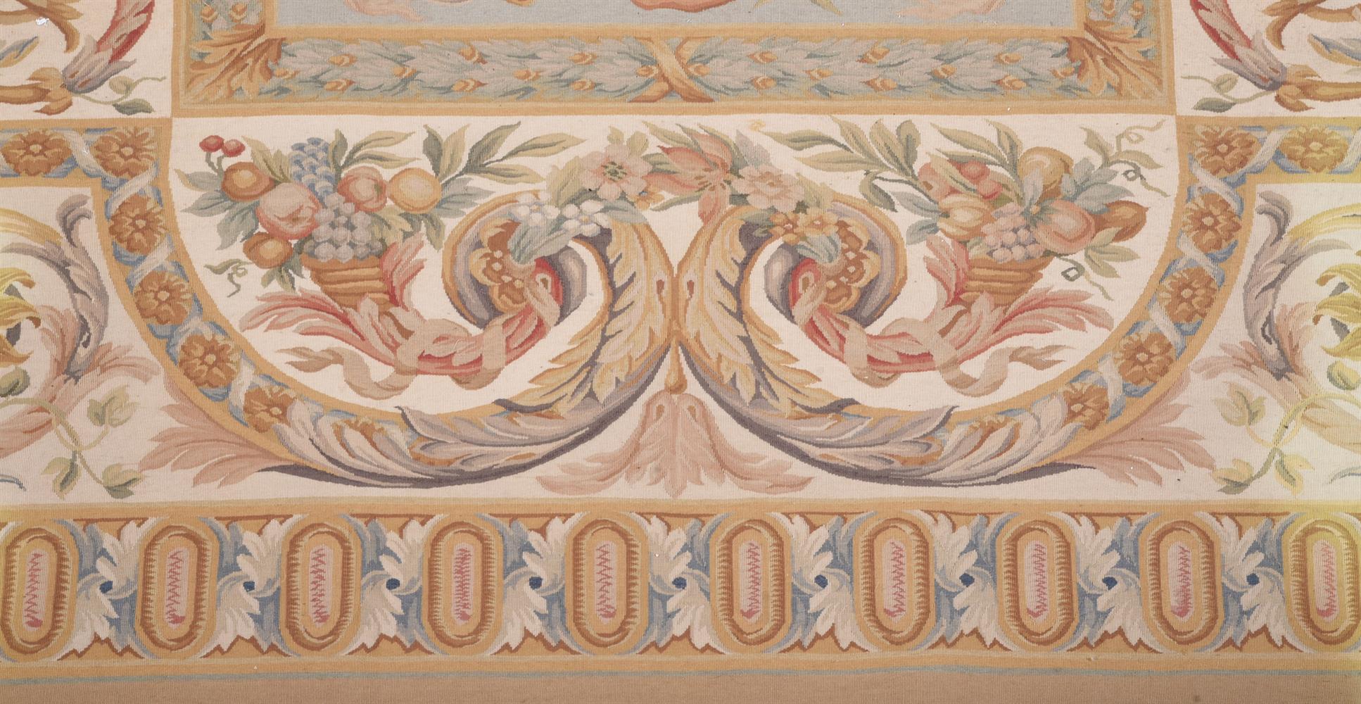 AN AUBUSSON STYLE TAPESTRY RUG - Image 3 of 3