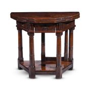 A CHARLES II OAK CREDENCE TABLE, LATE 17TH CENTURY