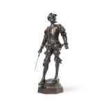 AFTER AUGUSTE DE WEVER (BELGIAN, 1836-1884), A BRONZE FIGURE OF VALENTIN, LATE 19TH OR EARLY 20TH