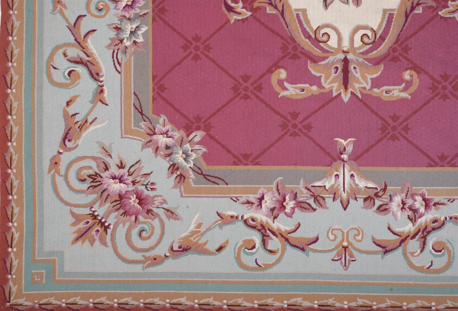 AN AUBUSSON STYLE WOVEN RUG - Image 3 of 3