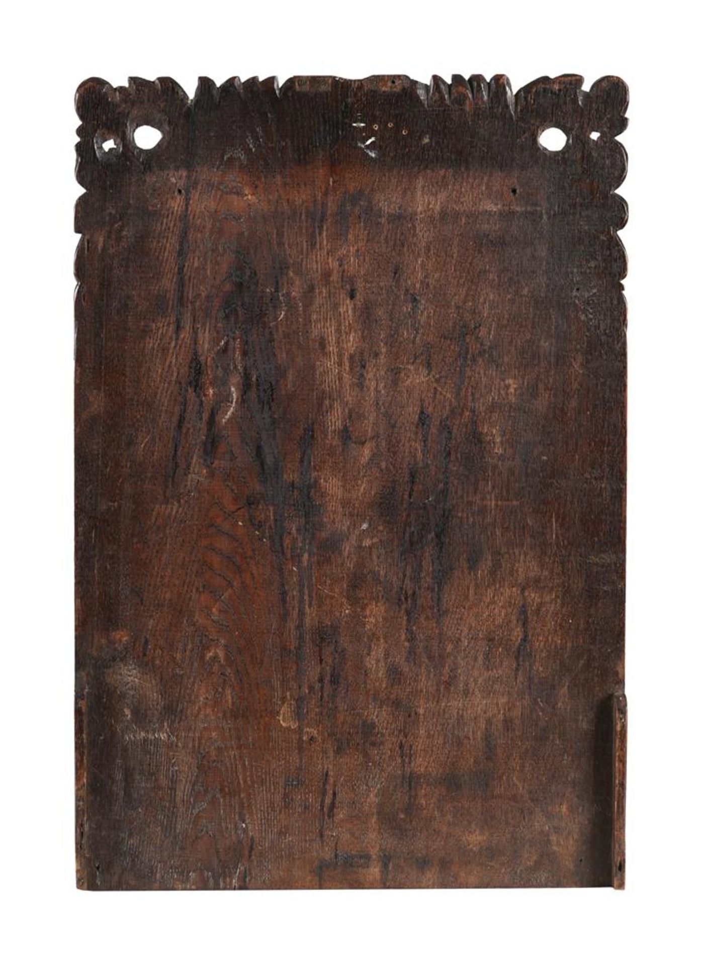 A CARVED OAK PANEL WITH PORTRAIT RELIEF OF QUEEN ELIZABETH I, EARLY 20TH CENTURY - Bild 2 aus 2