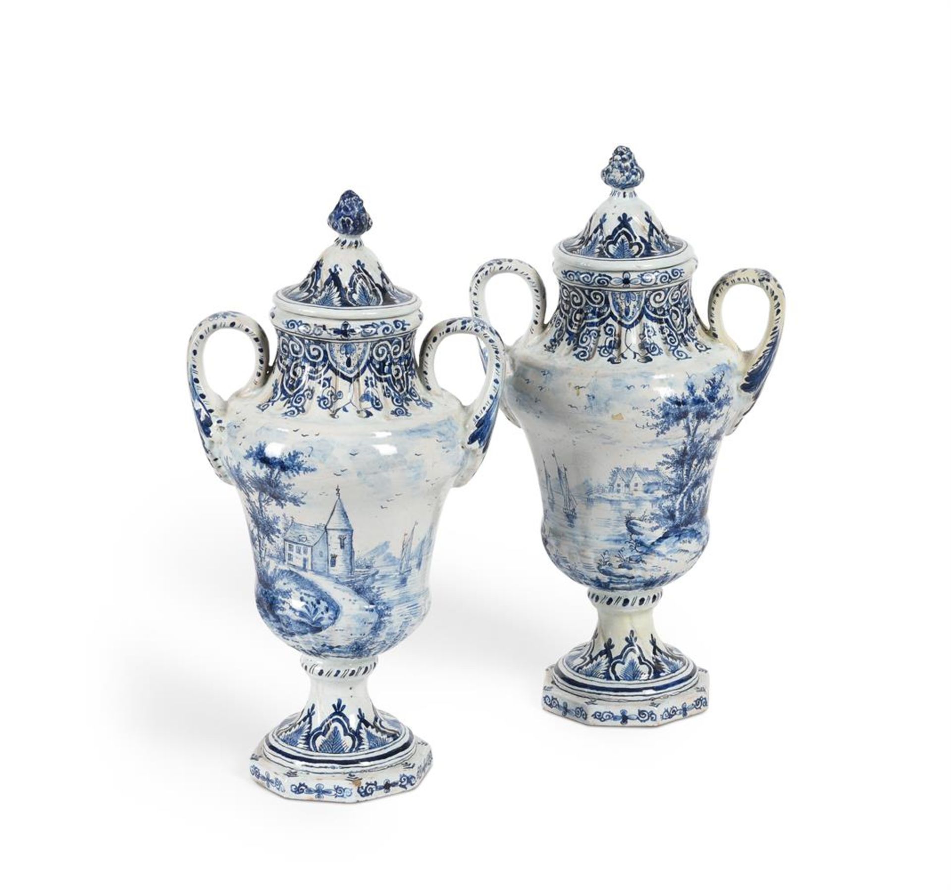 A SELECTION OF LATER BLUE AND WHITE DUTCH DELFT, LATE 19TH AND 20TH CENTURIES - Bild 5 aus 7