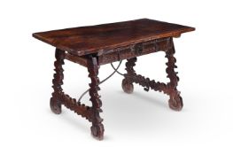 A SPANISH WALNUT TABLE, LATE 17TH OR EARLY 18TH CENTURY