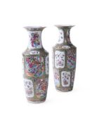 A PAIR OF CANTONESE VASES, 19TH CENTURY