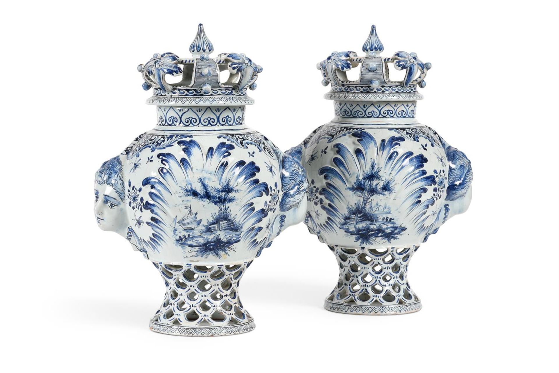A SELECTION OF LATER BLUE AND WHITE DUTCH DELFT, LATE 19TH AND 20TH CENTURIES - Bild 3 aus 7
