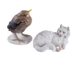 A MEISSEN MODEL OF A FLEDGLING