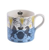 ERIC RAVILIOUS FOR WEDGWOOD, A COMMEMORATIVE MUG FOR THE ANTICIPATED CORONATION OF KING EDWARD VIII