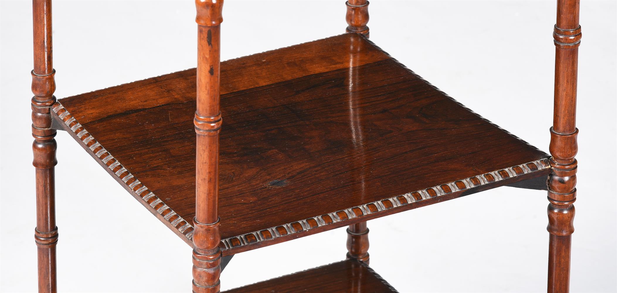 Y A REGENCY ROSEWOOD THREE-TIER WHAT NOT - Image 2 of 2