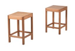 HEALS OF LONDON, A PAIR OF LIMED OAK OCCASIONAL TABLES