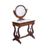 A LOUIS PHILIPPE MAHOGANY DRESSING TABLE