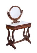 A LOUIS PHILIPPE MAHOGANY DRESSING TABLE