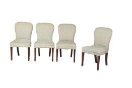 A SET OF FOUR SIDE CHAIRS