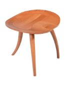 JOHN MAKEPEACE, A LIMITED EDITION YEW WOOD 'THEBES' STOOL