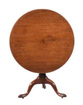 A GEORGE III MAHOGANY TRIPOD TABLE