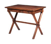 A VICTORIAN PITCH PINE SIDE TABLE