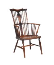 A GEORGE III WINDSOR CHAIR